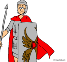 Dibujo Soldado romano II pintado por nil