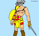 Dibujo Gladiador pintado por enrique