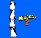 Dibujo Madagascar 2 Pingüinos pintado por fdgfgy
