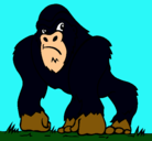 Dibujo Gorila pintado por alejandro