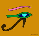 Dibujo Ojo Horus pintado por lydia