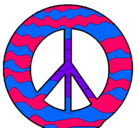 Dibujo Símbolo de la paz pintado por perpendicular005