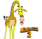 Dibujo Madagascar 2 Melman pintado por agustínn