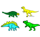 Dibujo Dinosaurios de tierra pintado por wen