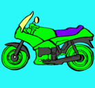 Dibujo Motocicleta pintado por claudia