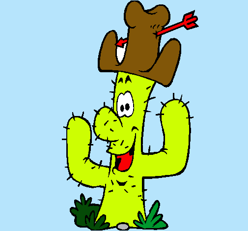 Cactus con sombrero