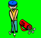 Dibujo Jugador de golf II pintado por alfredo