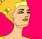 Dibujo Busto de Nefertiti pintado por Anig