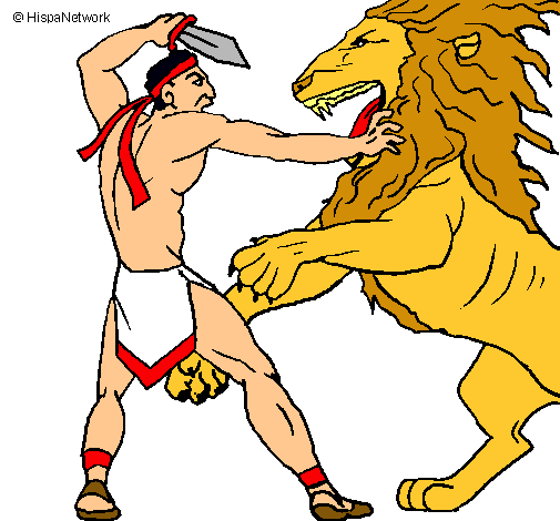 Gladiador contra león