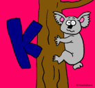 Dibujo Koala pintado por angela