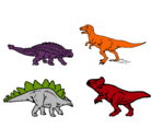 Dibujo Dinosaurios de tierra pintado por pich