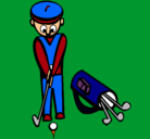 Dibujo Jugador de golf II pintado por josemiguel