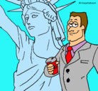 Dibujo Estados Unidos de América pintado por est