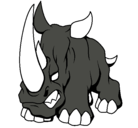 Dibujo Rinoceronte II pintado por damian