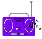 Dibujo Radio cassette 2 pintado por SEBASTIANGUTIERREZJUAREZ