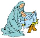 Dibujo Nacimiento del niño Jesús pintado por Andrea