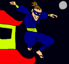 Dibujo Ninja II pintado por Aaron