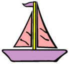 Dibujo Barco velero pintado por PAYASO