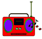 Dibujo Radio cassette 2 pintado por jasimira