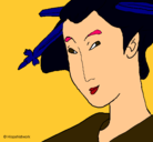 Dibujo Geisha  pintado por alejandro