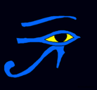 Dibujo Ojo Horus pintado por andi