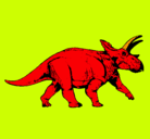 Dibujo Triceratops pintado por biel1