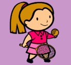 Dibujo Chica tenista pintado por yuliana