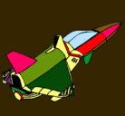 Dibujo Nave cohete pintado por VictorManuelCardenas
