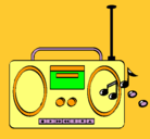 Dibujo Radio cassette 2 pintado por agoscapisima