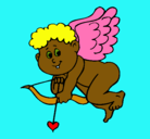 Dibujo Cupido pintado por nahara