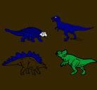 Dibujo Dinosaurios de tierra pintado por piolincella