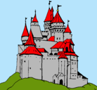 Dibujo Castillo medieval pintado por josetomasdavoinmarin
