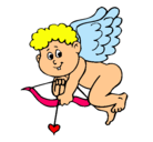 Dibujo Cupido pintado por milessa