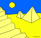 Dibujo Pirámides pintado por Jose