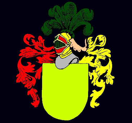 Escudo de armas y casco