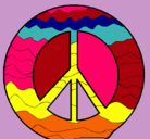 Dibujo Símbolo de la paz pintado por giuliano