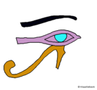 Dibujo Ojo Horus pintado por luisdavid