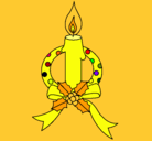 Dibujo Vela de navidad III pintado por Amarilla