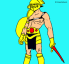 Dibujo Gladiador pintado por Guillermopino