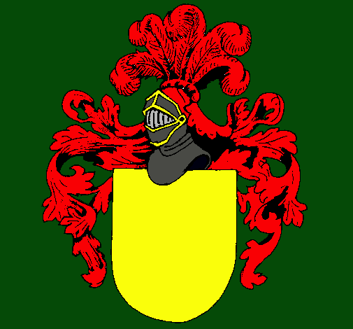 Escudo de armas y casco