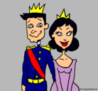 Dibujo Príncipe y princesa pintado por Maria5