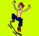 Dibujo Skater pintado por fatimaxpersona