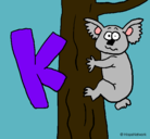Dibujo Koala pintado por karli