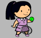 Dibujo Chica tenista pintado por Maria5