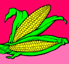 Dibujo Mazorca de maíz pintado por estrella