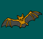 Dibujo Murciélago volando pintado por jaime