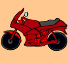 Dibujo Motocicleta pintado por R