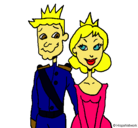 Dibujo Príncipe y princesa pintado por katerin