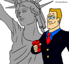Dibujo Estados Unidos de América pintado por L_C