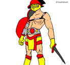 Dibujo Gladiador pintado por jose
